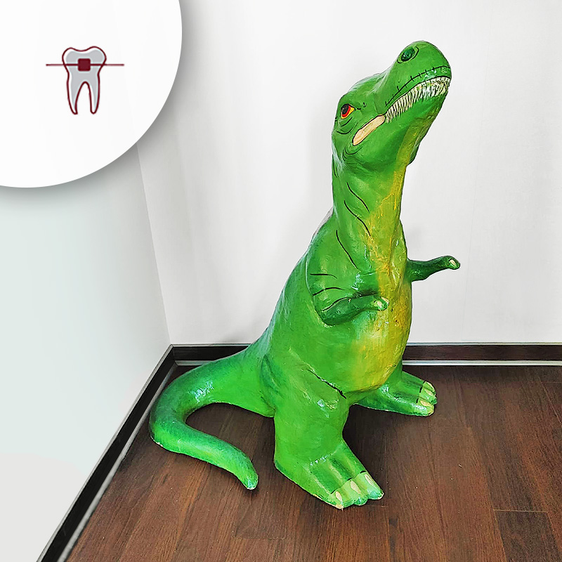 Dino, Maskottchen in der Praxis