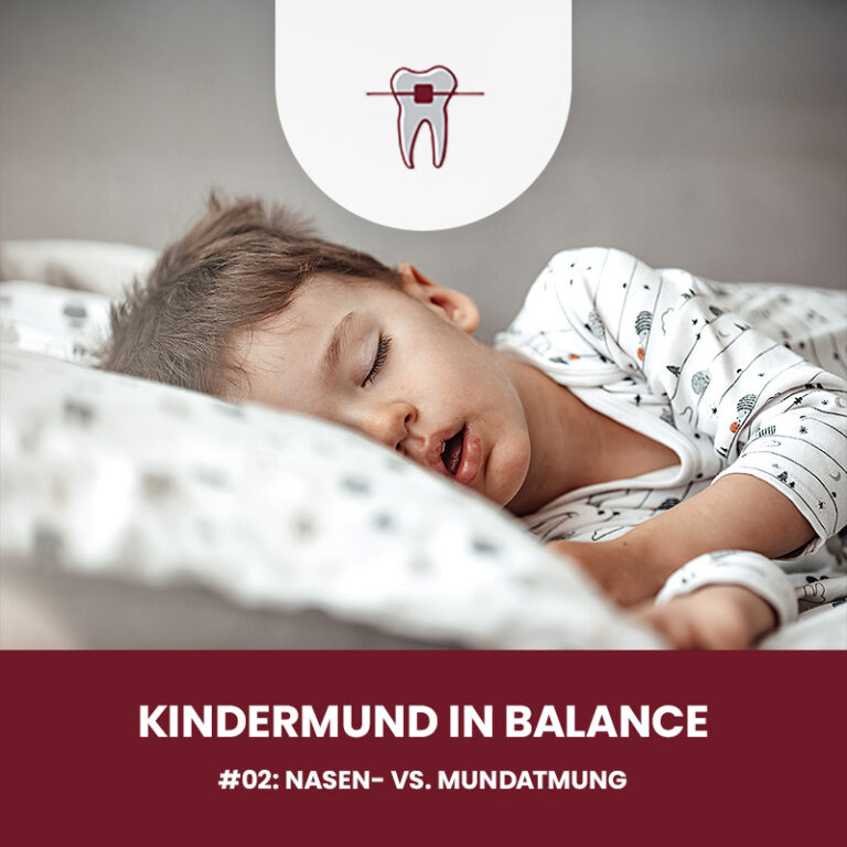 Junge schläft, Mundatmung