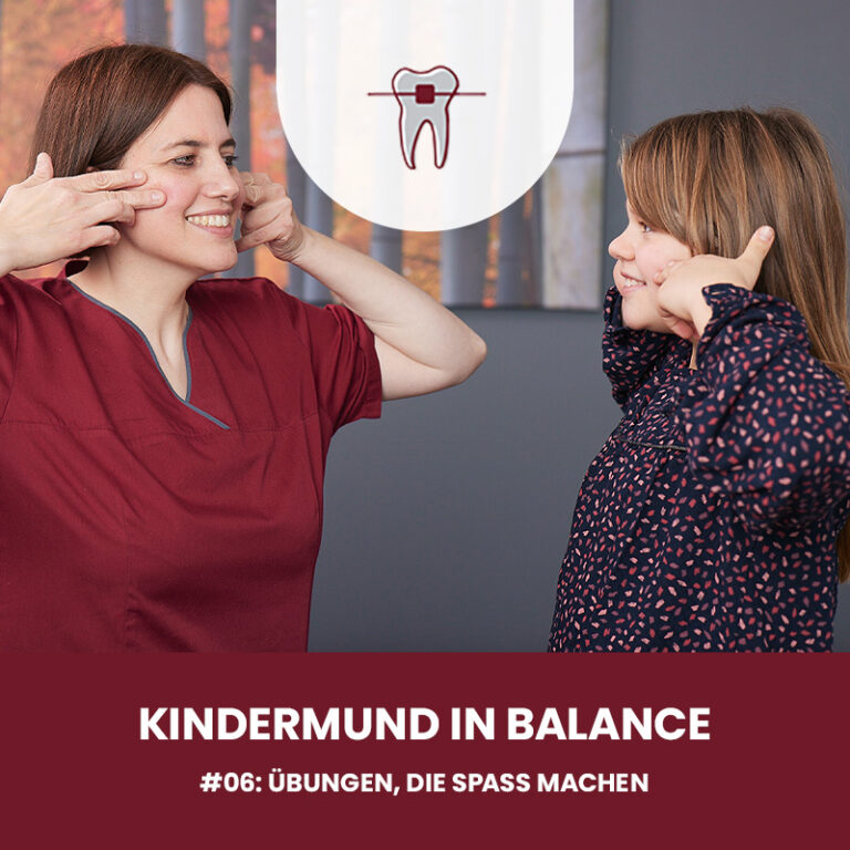 Dr. Gedigk übt mit einer jungen Patientin im rahemn der mykie-Behandlung